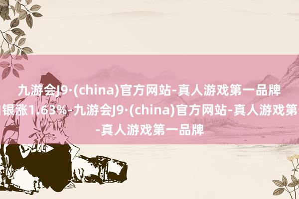 九游会J9·(china)官方网站-真人游戏第一品牌　　现货白银涨1.63%-九游会J9·(china)官方网站-真人游戏第一品牌
